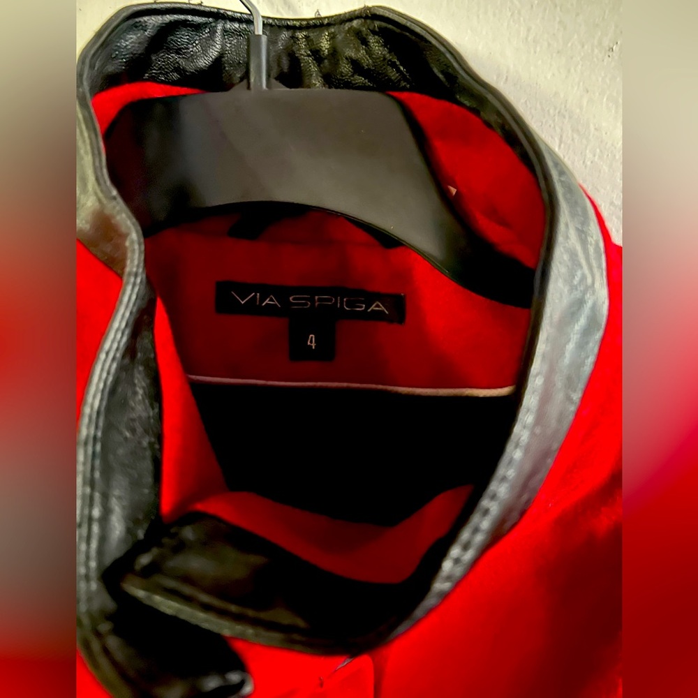 Via Spiga Coat in Via Red color.